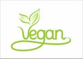 Vegan lettering sign