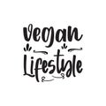 vegan lifestyle black letter quote