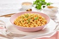 Vegan mac and cheese with nutritional yeast sauce