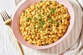 Vegan mac and cheese with nutritional yeast sauce