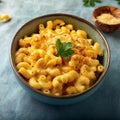 vegan macaroni cheese, AI generated Royalty Free Stock Photo