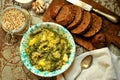 Vegan meal : quinoa soup with organic vegetables Royalty Free Stock Photo