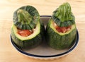 Stuffed courgettes Royalty Free Stock Photo