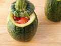 Stuffed courgettes Royalty Free Stock Photo