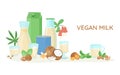 Vegan Milk Advertising Background