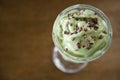 Vegan Mint Chocolate Smoothie Royalty Free Stock Photo