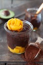 Vegan Mousse au Chocolat Royalty Free Stock Photo