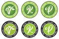 Vegan paleo and keto diet vector illustration symbol Royalty Free Stock Photo