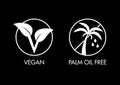 Vegan and Palm oil free icons