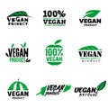100 vegan product logo