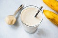 Vegan protein banana shake