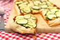 Vegan puff pastry pizza