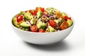 Vegan Quinoa Salad On Isolated Background