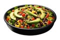 Vegan Quinoa Salad On Isolated Transparent Background