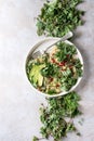 Quinoa salad with kale Royalty Free Stock Photo