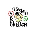 Go vegan.Vegan Revolution.Sailor Popeye.