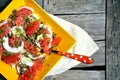 Vegan salad with quinoa, grapefruit and fennel Royalty Free Stock Photo