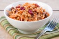 Vegan Salad - Wheat Berry Salad with Cranberries Royalty Free Stock Photo