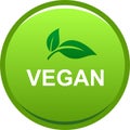 Vegan seal stamp logo