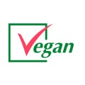 Vegan sign vector illustration.