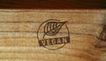 Vegan stamp and stamping