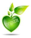 Vegan symbol isolated