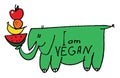 Vegan. Veganism. Vegetarianism. Elephant