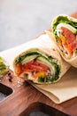 Vegan vegetable wrap