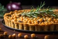 vegan vegetarian chickpea and bean pie.