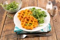 Vegan waffle, sweet potato waffle