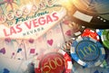 Vegas Casino Games Concept Royalty Free Stock Photo