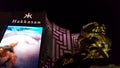 Vegas mgm grand strip nighttime