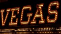 Vegas neon sign at night