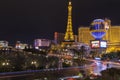 The Vegas strip recovers after a serious storm in Las Vegas, NV Royalty Free Stock Photo