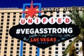 The VEGAS STRONG sign