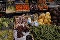 VEGES AND FRUIT SHOP Royalty Free Stock Photo