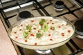 Vegetable baked pudding Royalty Free Stock Photo