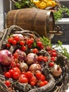 Vegetable Basket and Wine Cask