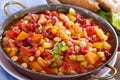 Vegetable and beans stew Royalty Free Stock Photo