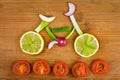 Vegetable bike Royalty Free Stock Photo