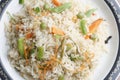 Vegetable Biryani - A popular Indian veg dish Royalty Free Stock Photo