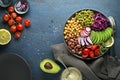 Vegetable bowl with healthy ingredients Royalty Free Stock Photo