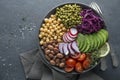 Vegetable bowl with healthy ingredients Royalty Free Stock Photo