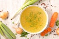 Vegetable broth Royalty Free Stock Photo