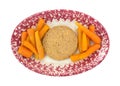 Vegetable burger with carrots Royalty Free Stock Photo