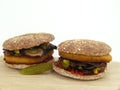 Vegetable burger Royalty Free Stock Photo