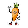 vegetable cartoon character carrot