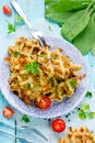 Vegetable cheese salted waffles