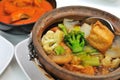 Vegetable claypot delicacy Royalty Free Stock Photo