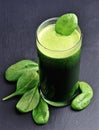 Vegetable cocktail. Spinach smoothie .